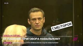 Алексея Навального приговорили к 3,5 годам в колонии строгого режима