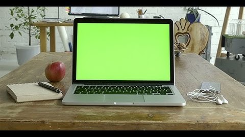 Laptop Green Screen For Mock Up | Stock Footage - Videohive
