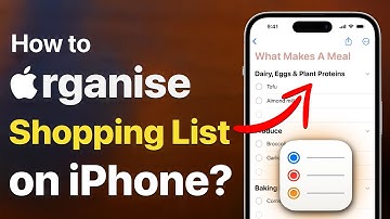 How to Organise Your Shopping List with Reminders on iPhone? - Automatically Organise Shopping List