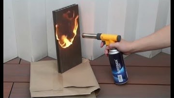 WPC Decking Fireproof Test