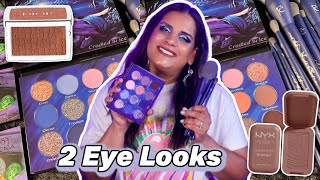 Testing New Makeup - Fantasy Cosmetica Cradled in Ice Palette, Holochrome Singles & Brushe Set |E17