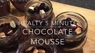 Avocado chocolate mousse - No sugar - No Bake