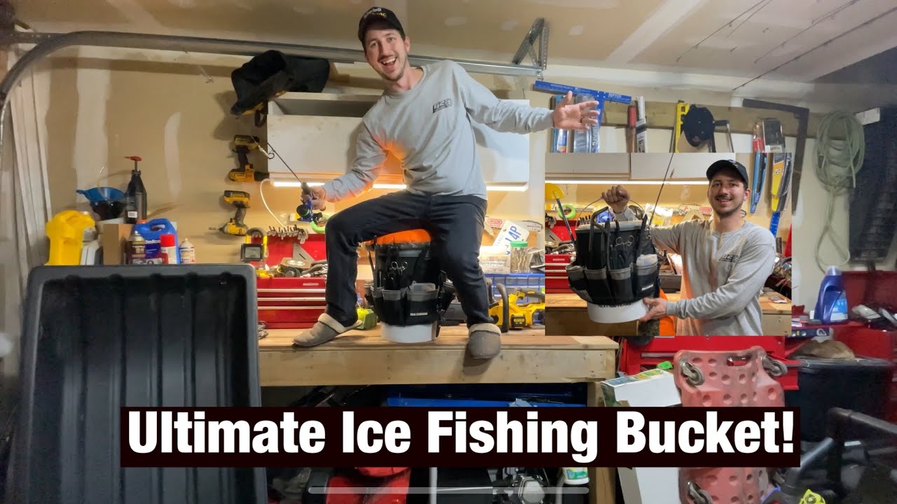 How to build an ice fishing bucket. Streamline your gear and get out more!  