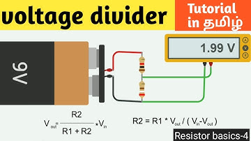 What is voltage divider? Tutorial in tamil