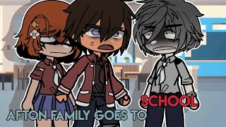Afton family goes to school || Gacha club || Afton family
