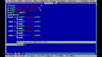 c programming | calculator code | using switch case