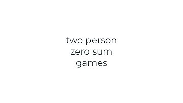 Math 485 2 person zero sum games