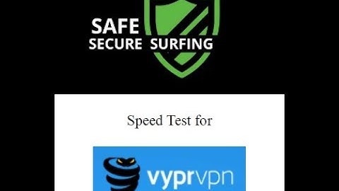 VyprVPN Speedtest
