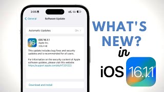 iOS 16.1.1 Released - What's New?