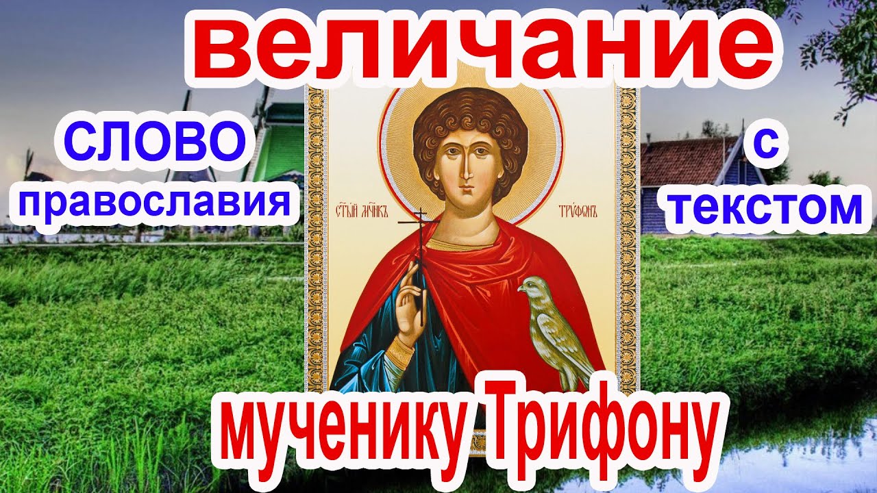 Молитвы трифону читать