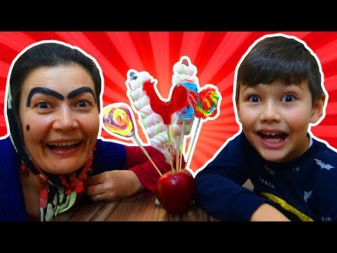 Şaduman Abla ve Toprak Şeker Kapmaca Oynadılar. Eğlenceli Çocuk Videosu. Fuuny Kids Videos