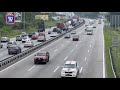 Trafik mula perlahan di lebuh raya utama negara