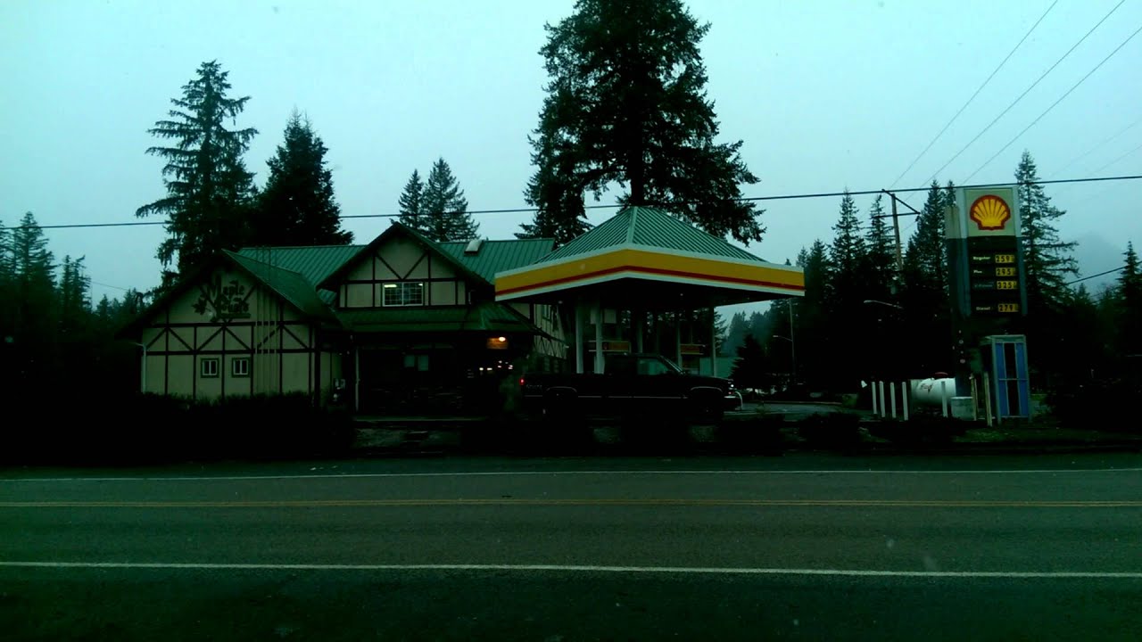 Winter has come to the Mt Baker Visitor Center!