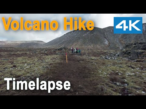 Iceland Volcano [Walking Route] - Hiker Lapse [4K]