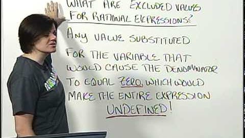 Math 0097 & 0099 Tutorial 34 - What are excluded values for rational expressions?