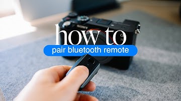 Een Bluetooth-afstandsbediening koppelen met de Sony A7C II