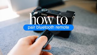 How to pair a Bluetooth Remote with Sony A7C II screenshot 5