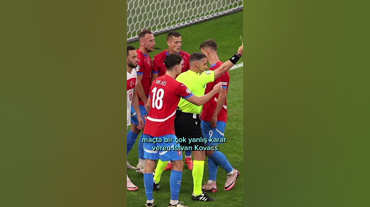 Türkiye Çekya Maçının Hakemi Istvan Kovacs Gösterdiği Kartlarla Dünyada Gündem Oldu.