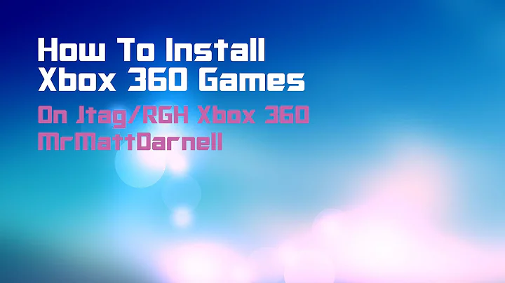 How to Install Games (RGH/JTAG)