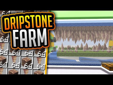 Tropfstein/Dripstone Farm (Tutorial) Minecraft 1.18.1 ErikOnHisPeriod