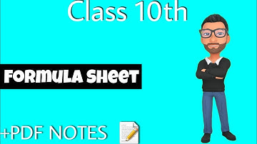 10ನೇ ತರಗತಿಯ ಎಲ್ಲಾ ಗಣಿತ ಸೂತ್ರಗಳು | SSLC FORMULAS | CLASS 10TH