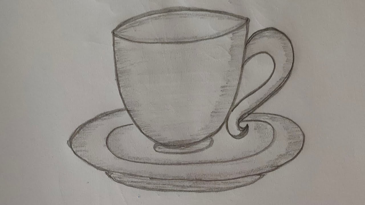 Tea Cup Saucer Sketch Stock Illustration 274027553 | Shutterstock