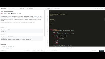 Leetcode 1246. Palindrome Removal