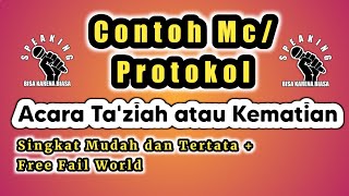 Contoh Mc /Protokol Takziah / Kematian