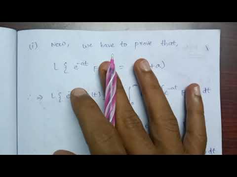 First Shifting Theorem || statement and proof || - YouTube