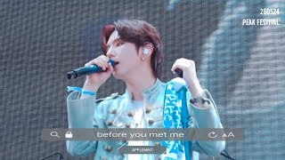[4K] 기현 before you met me 260524 피크페스티벌