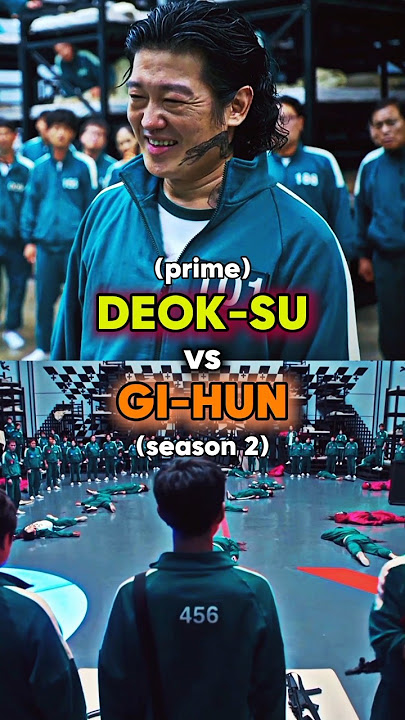 DEOK-SU VS GI HUN S2 #paulshorts #squidgame