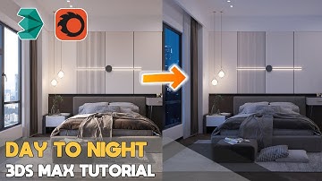 3Ds Max + Corona Render Tutorial: Day Light to Night Light