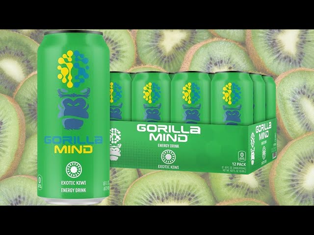 Gorilla Mind Energy Drink 12pk, Strawberry Candy