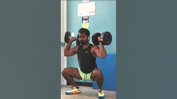 100 Lbs🥵 Dumbbell Squats