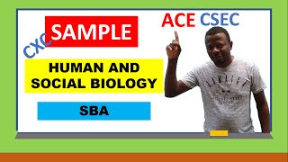 Human and Social Biology SBA Sample