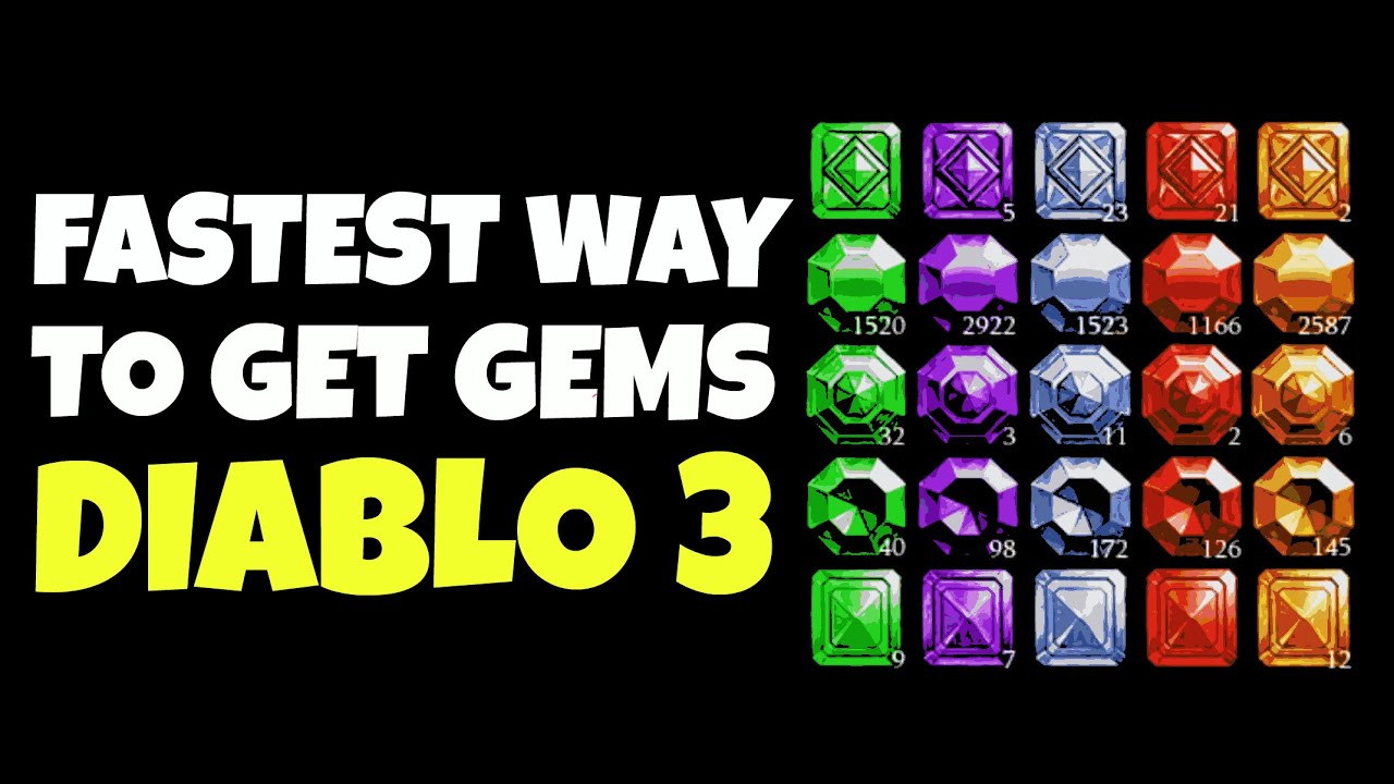 Fastest way to Farm Gems in Diablo 3  Season 5 Patch 2.4 era  YouTube