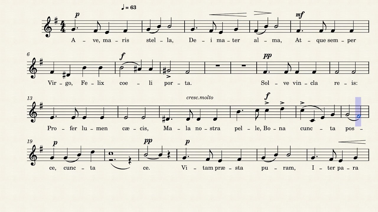 Grieg - Ave Maris Stella - ALTOS 1 by Edvard Grieg (1843-1907)