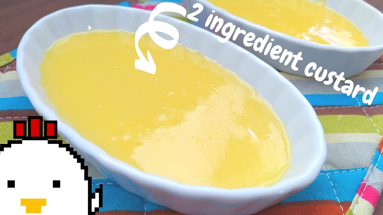 2 Ingredient Creamy Custard (egg yolk + ice cream??) YouTube