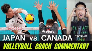 VB Coach Commentary - Japan vs Canada (Pool Play) | Tokyo 2020 Olympics Men's Volleyball