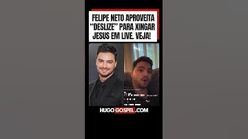 Felipe Neto aproveita “deslize” para xingar Jesus em Live #felipeneto #jesus #famosos #Live #youtube
