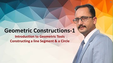Geometric Constructions-1 | Geometric tools | Constructing line segment&Circle | Dr. Vishal Kataria
