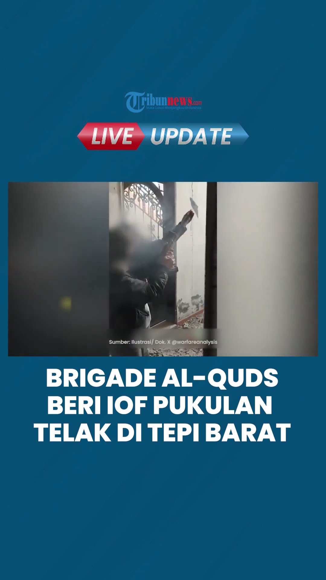 Brigade Al-Quds Kirim Pukulan Telak bagi Tentara Israel di Tepi Barat, Sasar Tembakan Peluru Berat