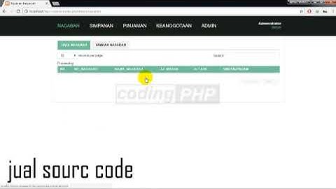 Sistem Informasi Aplikasi Koperasi Berbasis Web
