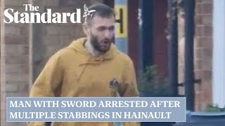 Hainault: Man with sword arrested after multiple stabbings in Hainault rampage