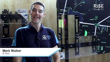ISE 2023 | B-Tech booth product showcase | Award-winning Curved LED Mounting Solution