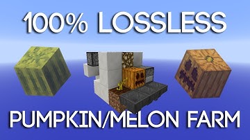 100% Lossless Pumpkin/Melon Farm | Redstone with Fenno