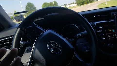 2018 Toyota Camry Autopilot taking a curve