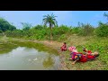 Amazing village smart girl fishing with hook  traditional hook fishing     catch fish