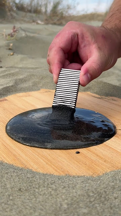 Magnetic Slime Made from Sand — Using Just a Magnet! 🧲