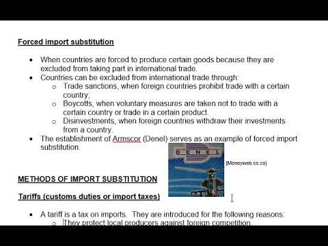 Video: Ano ang ibig sabihin ng import substitution?